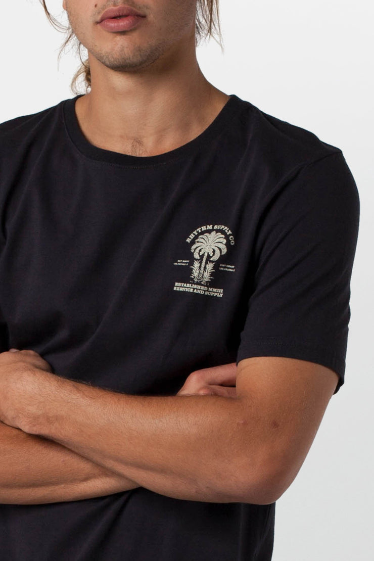 DESERT PALM T-SHIRT OLD BLACK