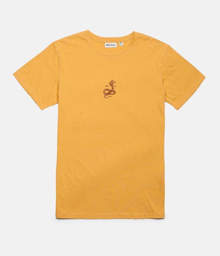 Rhythm Desert Snake T-Shirt Turmeric Front