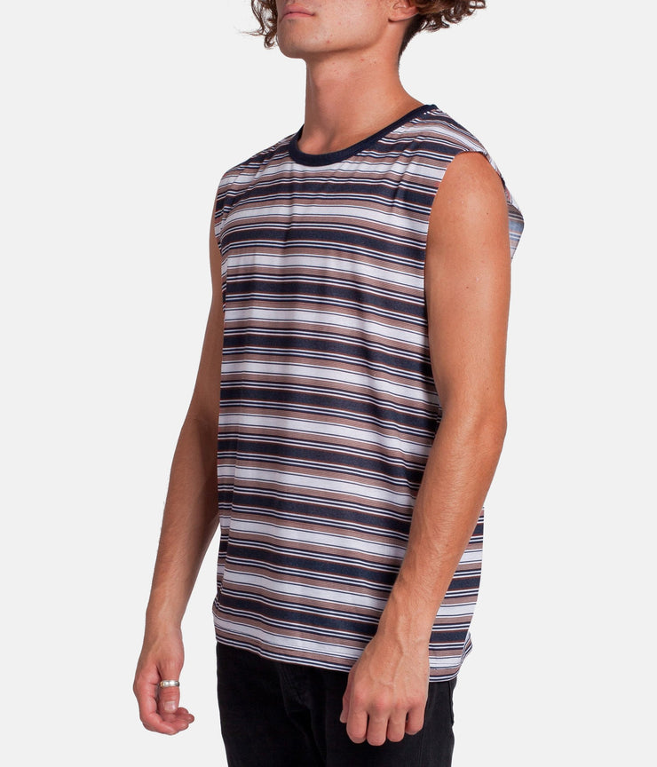 EVERYDAY STRIPE TANK VINTAGE NAVY