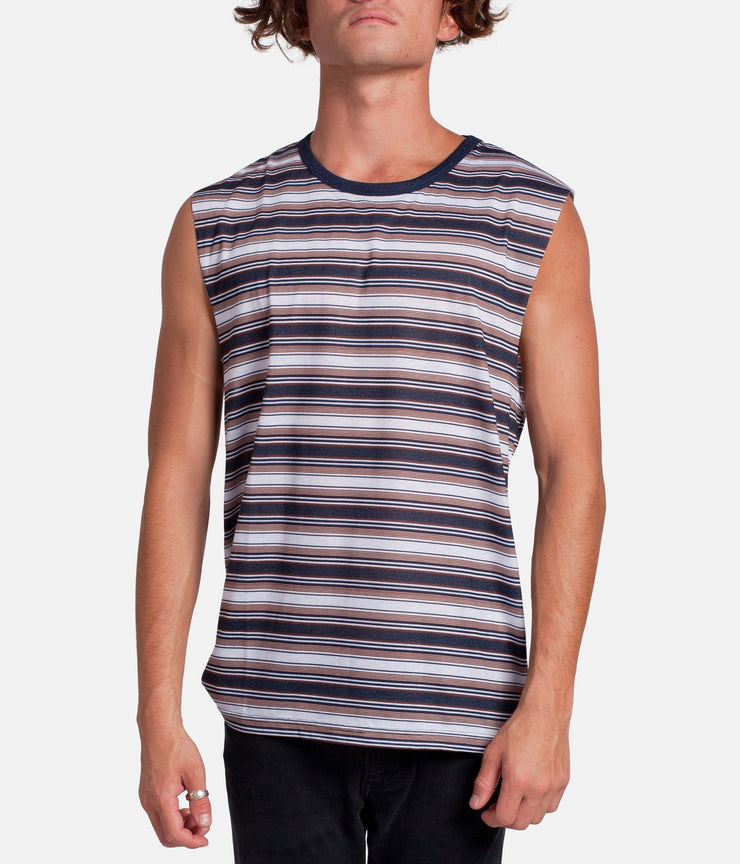 EVERYDAY STRIPE TANK VINTAGE NAVY