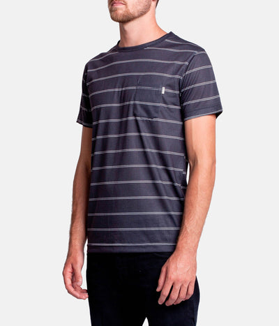EVERYDAY STRIPE T-SHIRT BLACK