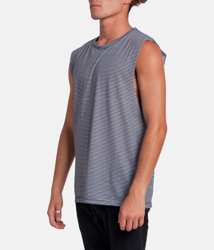 EVERYDAY STRIPE TANK CLASSIC BLACK