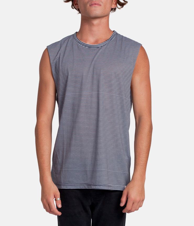 EVERYDAY STRIPE TANK CLASSIC BLACK