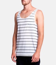 EVERYDAY STRIPE SINGLET NAVY