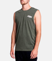 FLOW TANK  OLIVE WASH