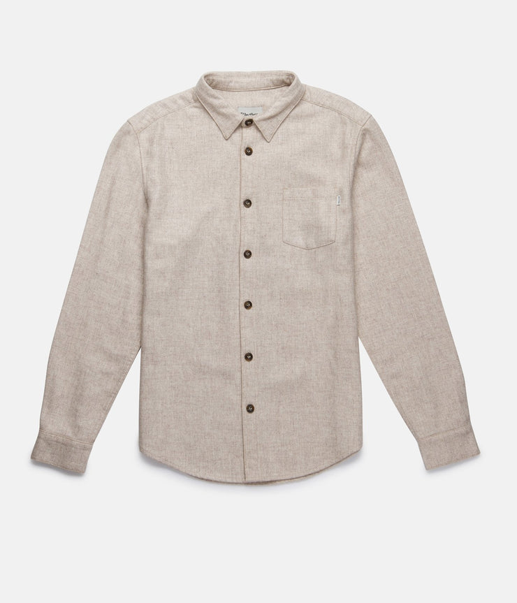 WOOL L/S SHIRT IVORY