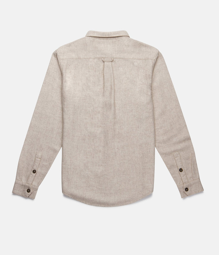 WOOL L/S SHIRT IVORY