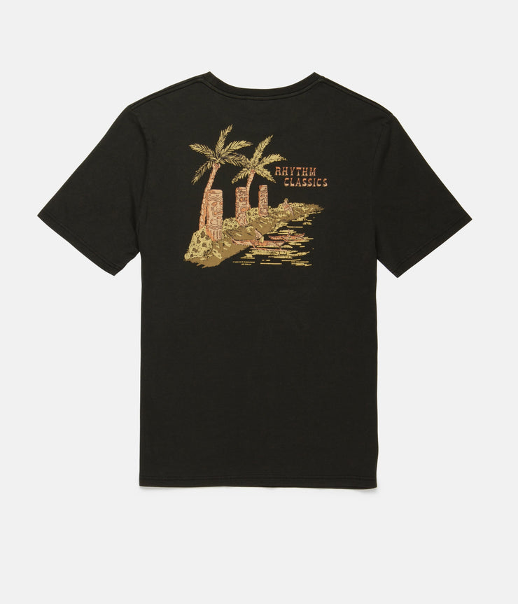 TIKI BAY T-SHIRT WASHED CHARCOAL