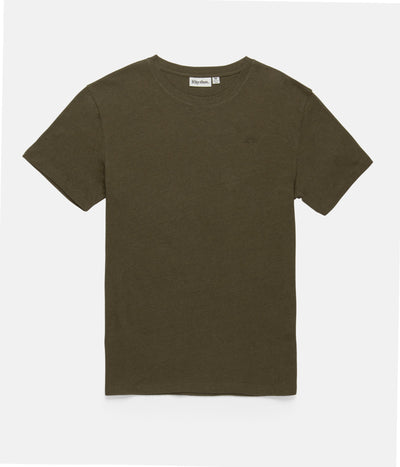 PREMIUM LINEN T-SHIRT OLIVE