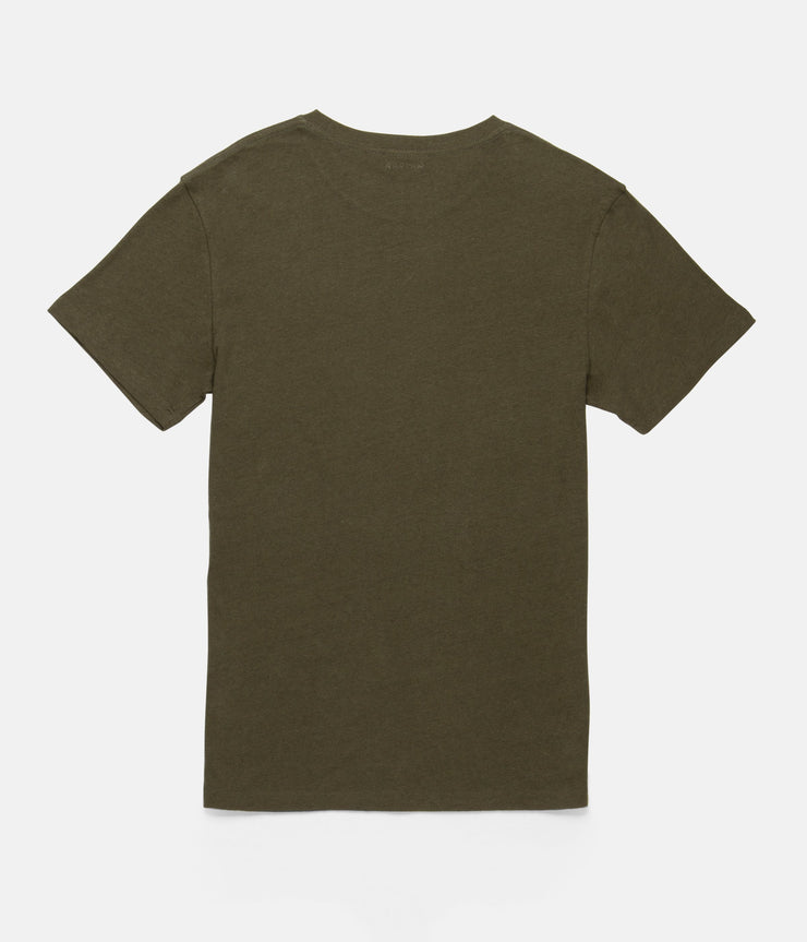 PREMIUM LINEN T-SHIRT OLIVE