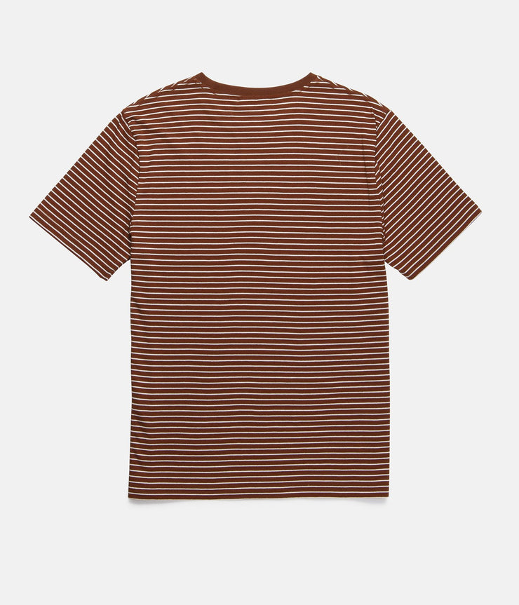 STUDIO STRIPE T-SHIRT TOBACCO