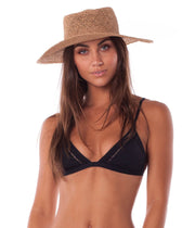 RHYTHM TIKI HAT  STRAW FRONT