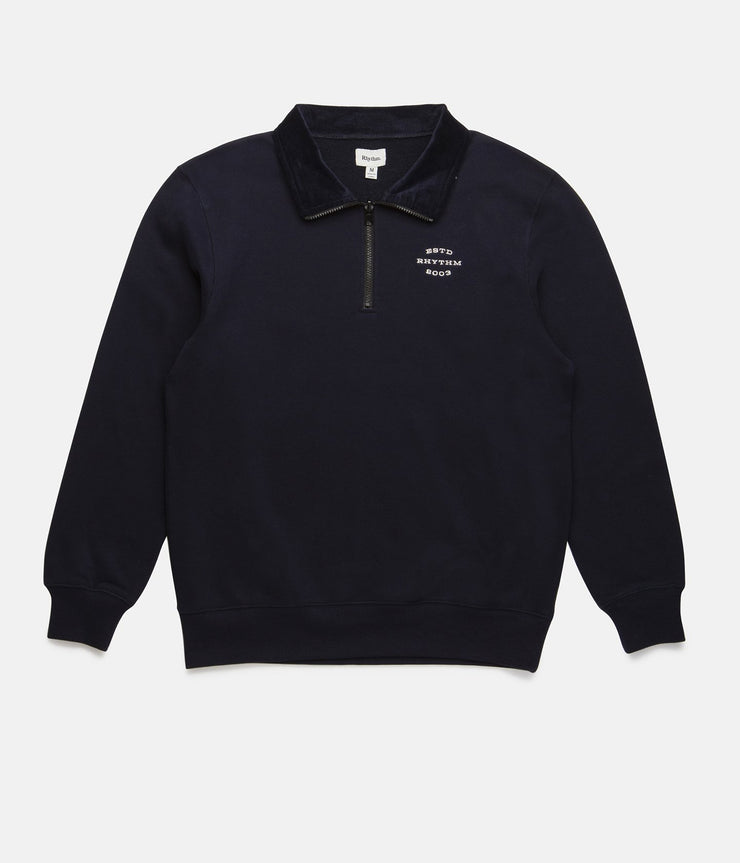 JAMES QUARTER ZIP PULLOVER NAVY