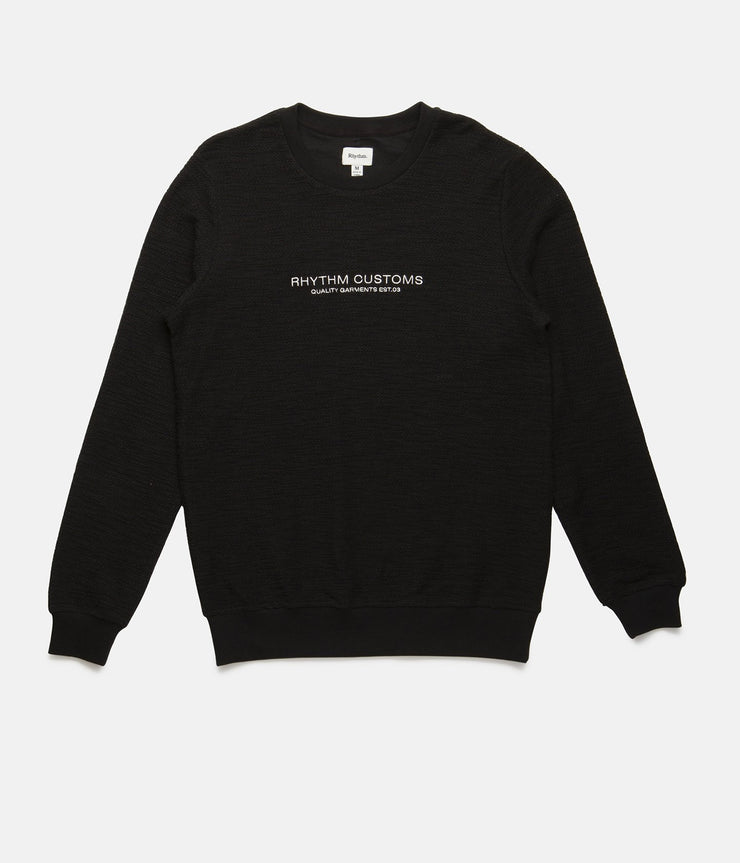 STUDIO TEXTURED PULLOVER BLACK