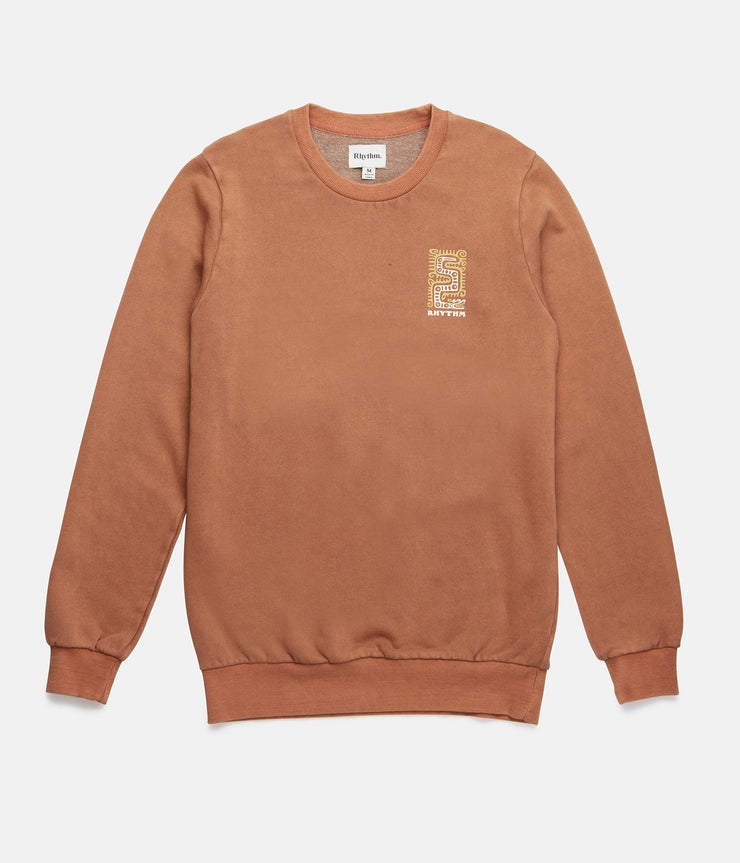 WASHED OUT PULLOVER WASHED CLAY