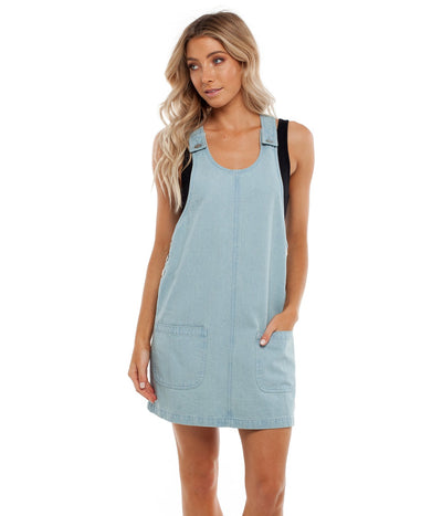 DAYBREAK PINAFORE DRESS DENIM