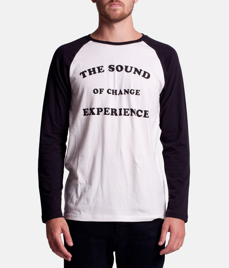 TEXT RAGLAN T-SHIRT BLACK