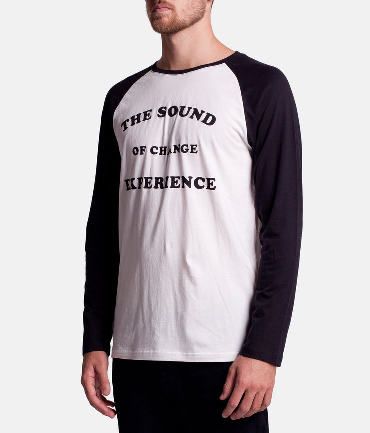 TEXT RAGLAN T-SHIRT BLACK