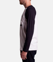 TEXT RAGLAN T-SHIRT BLACK