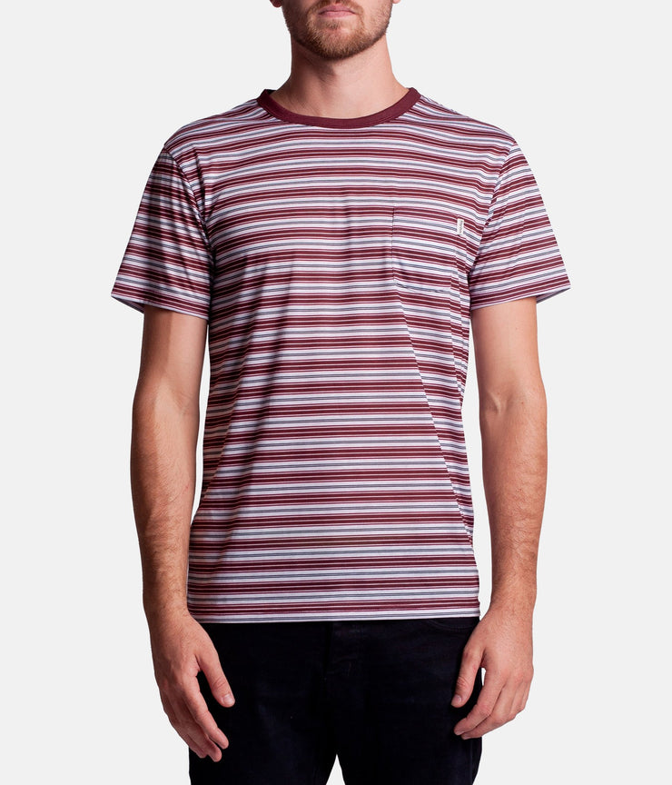 EVERYDAY STRIPE T-SHIRT VINTAGE RED