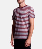 EVERYDAY STRIPE T-SHIRT VINTAGE RED