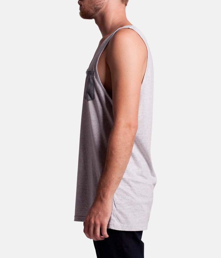 MY EVERYDAY SINGLET GREY MARLE