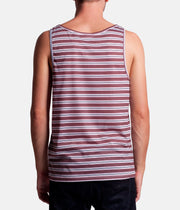 EVERYDAY STRIPE SINGLET VINTAGE RED