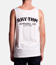 SLOW DOWN SINGLET WHITE