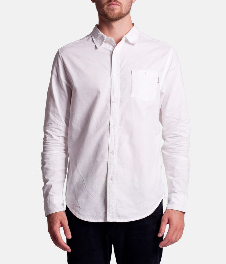 EVERYDAY OXFORD LS SHIRT WHITE