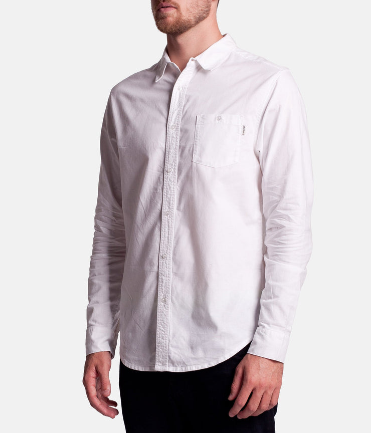 EVERYDAY OXFORD LS SHIRT WHITE