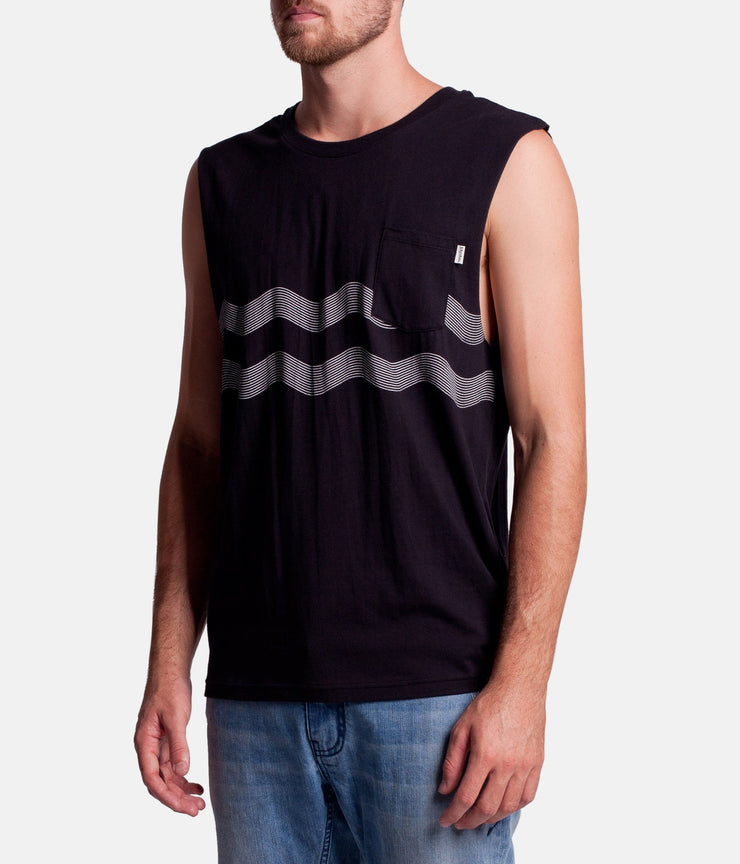 WAVES TANK BLACK