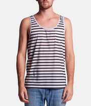EVERYDAY STRIPE SINGLET CLASSIC NAVY