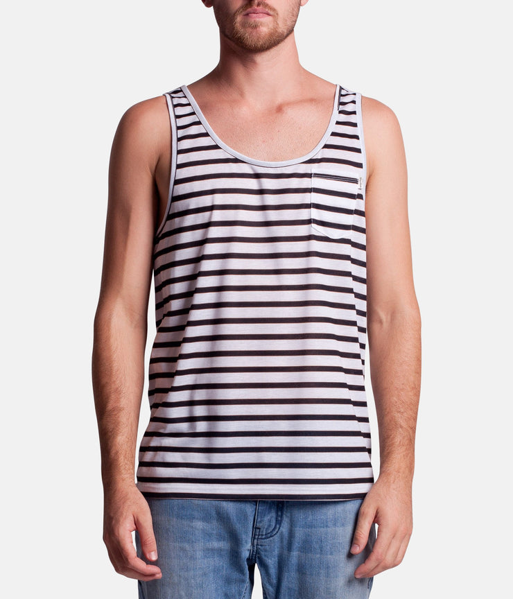 EVERYDAY STRIPE SINGLET CLASSIC NAVY
