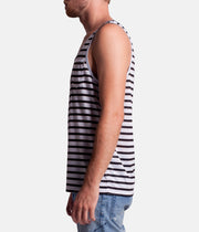 EVERYDAY STRIPE SINGLET CLASSIC NAVY