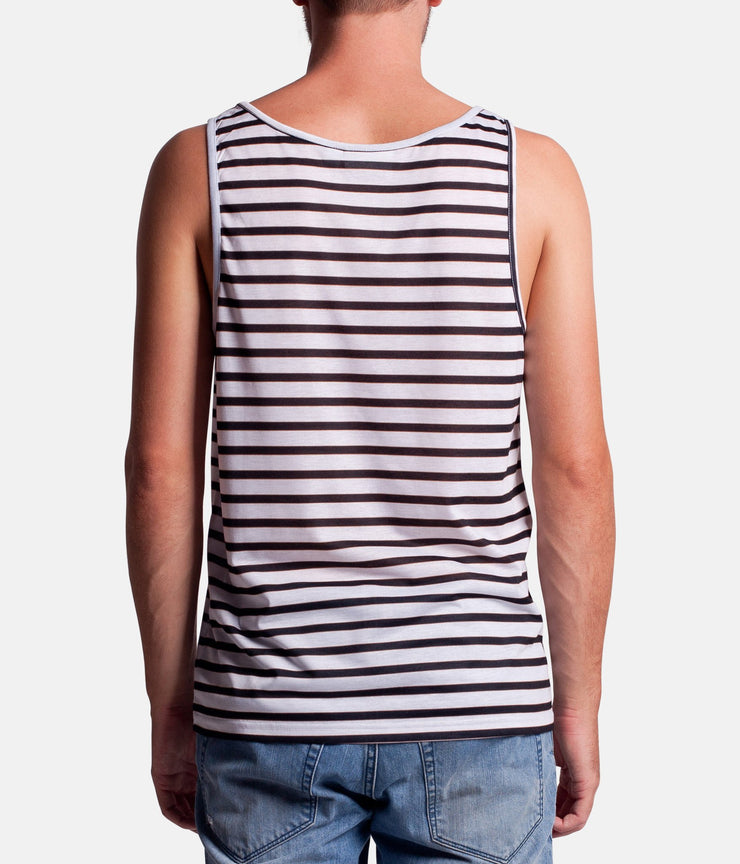 EVERYDAY STRIPE SINGLET CLASSIC NAVY