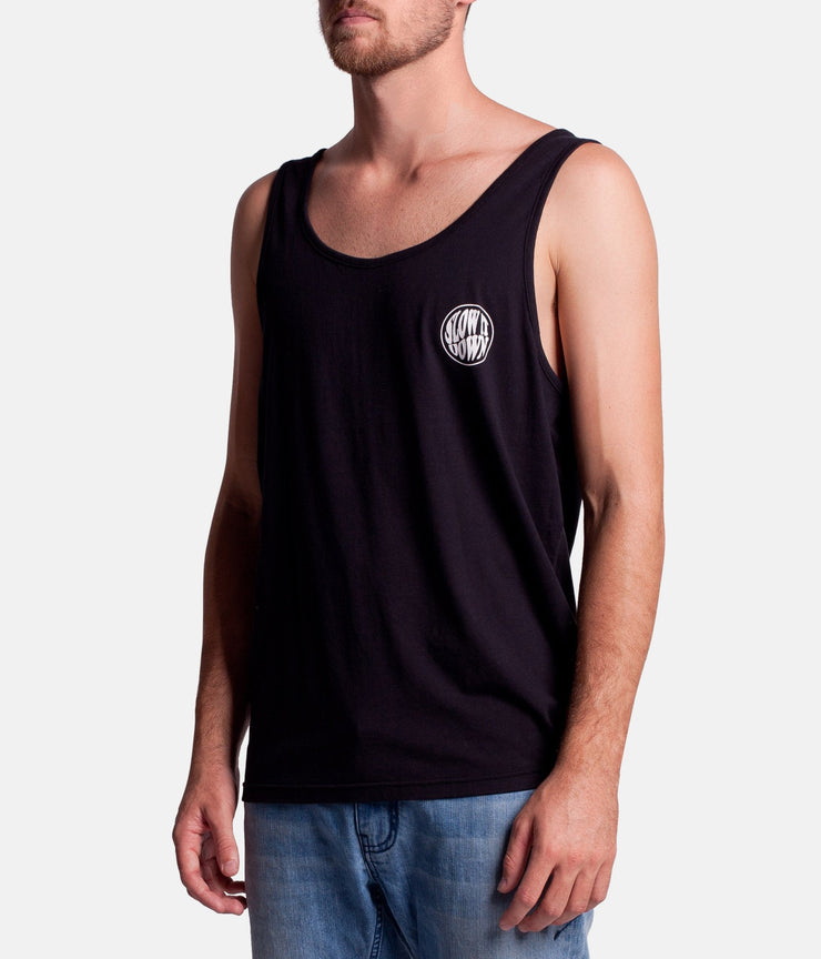 SLOW DOWN SINGLET BLACK