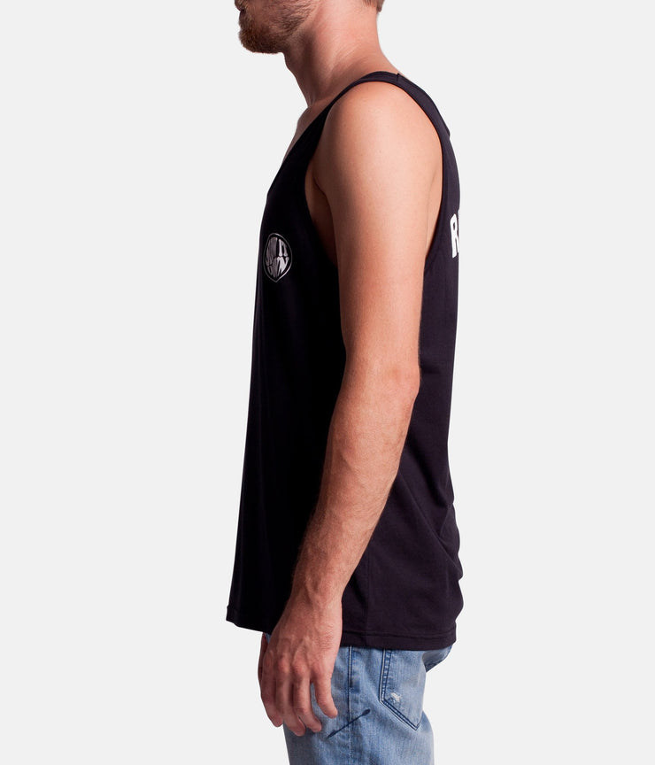 SLOW DOWN SINGLET BLACK