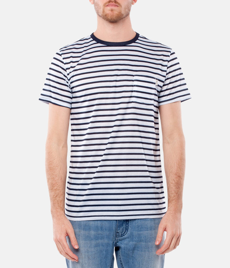 STANDARD STRIPE T-SHIRT NAVY