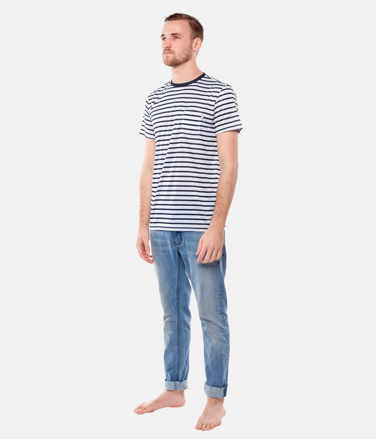 STANDARD STRIPE T-SHIRT NAVY