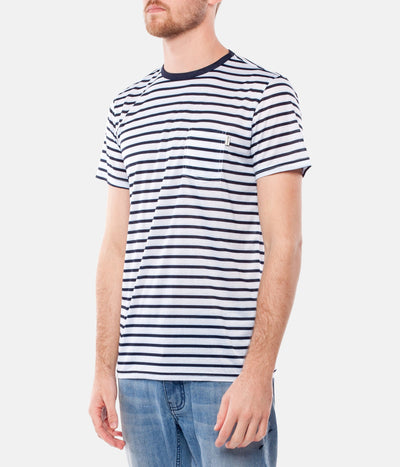 STANDARD STRIPE T-SHIRT NAVY