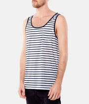 STANDARD STRIPE SINGLET NAVY