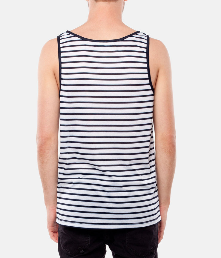 STANDARD STRIPE SINGLET NAVY