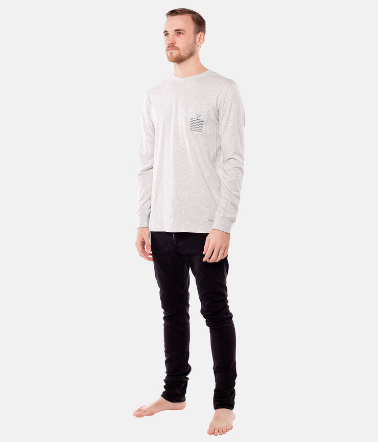 SWIM LS T-SHIRT GREY MARLE