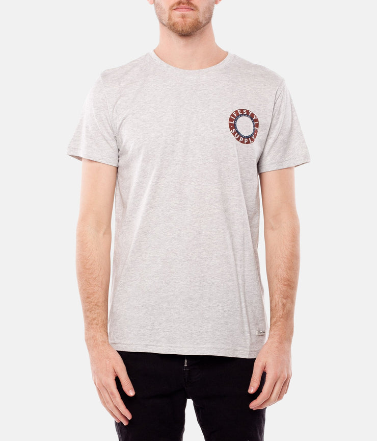 LIFE T-SHIRT GREY MARLE