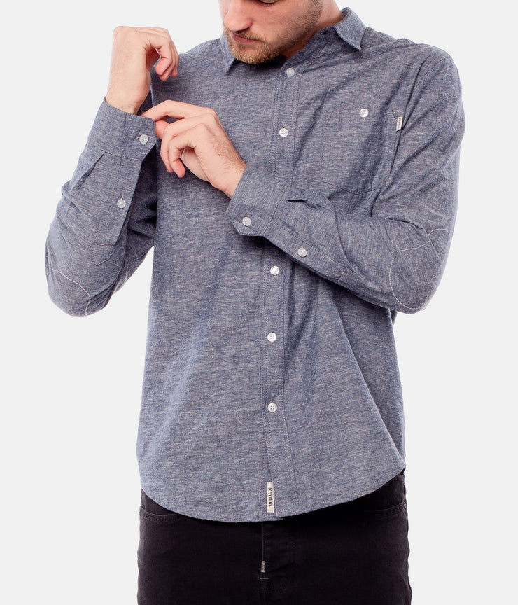 COLLINS LS SHIRT BLUE