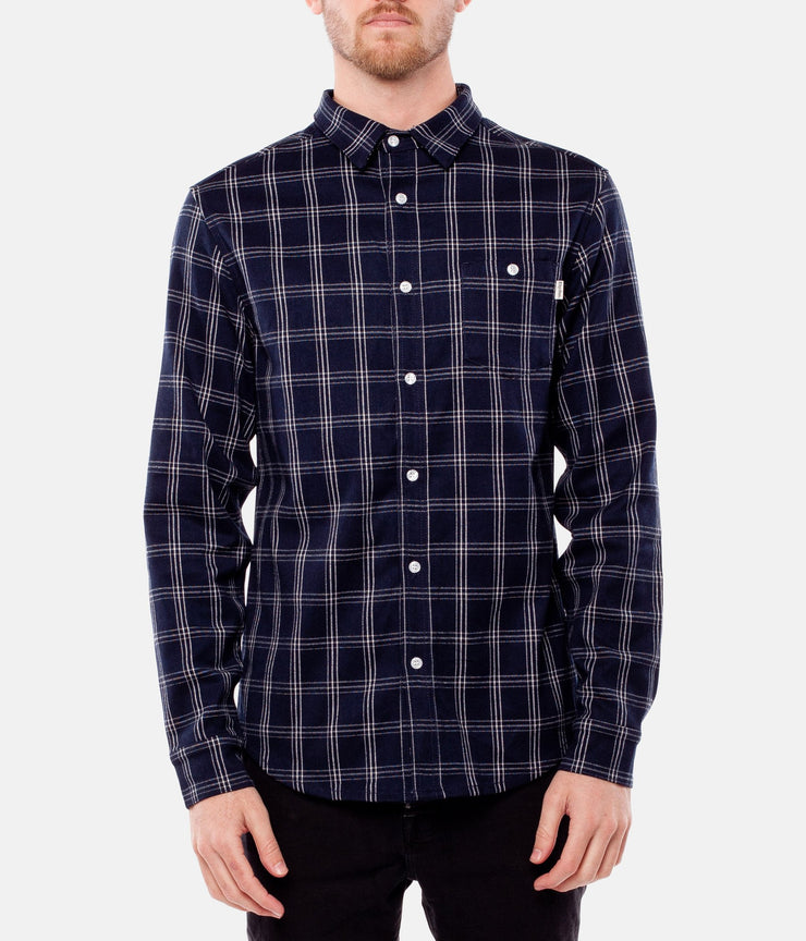 FLINDERS LS SHIRT NAVY