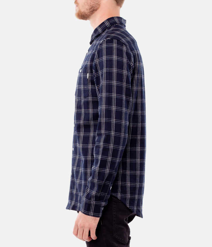 FLINDERS LS SHIRT NAVY