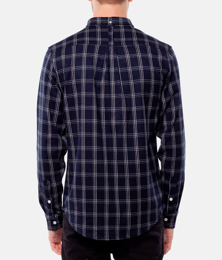 FLINDERS LS SHIRT NAVY