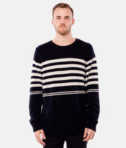 COLLINS STRIPE KNIT NAVY