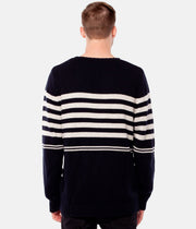 COLLINS STRIPE KNIT NAVY